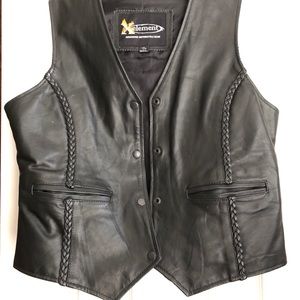 Ladies leather vest.